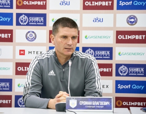 Главный тренер «Астаны» Срджан Благоевич прокомментировал кубковый матч с «Жетысу»: