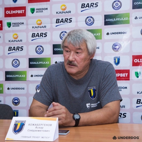 «Жетісудың» бас бапкері Асқар Қожабергенов «Қайсармен» ойын жайлы