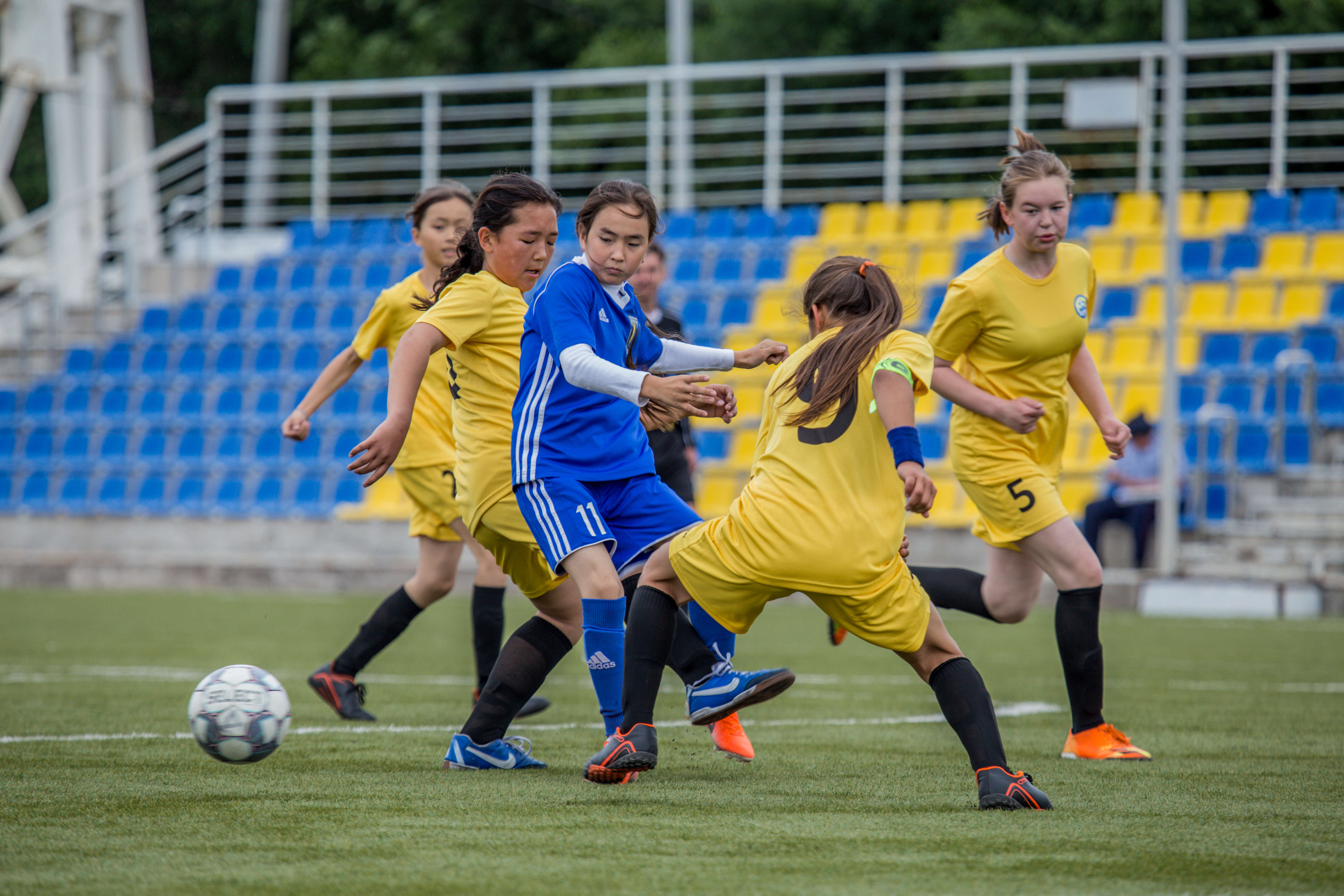 Талдыкоргане стартовали игры Чемпионата РК по футболу среди девичьих команд Футбольных центров и Академий не старше 2009-2010 г.р.